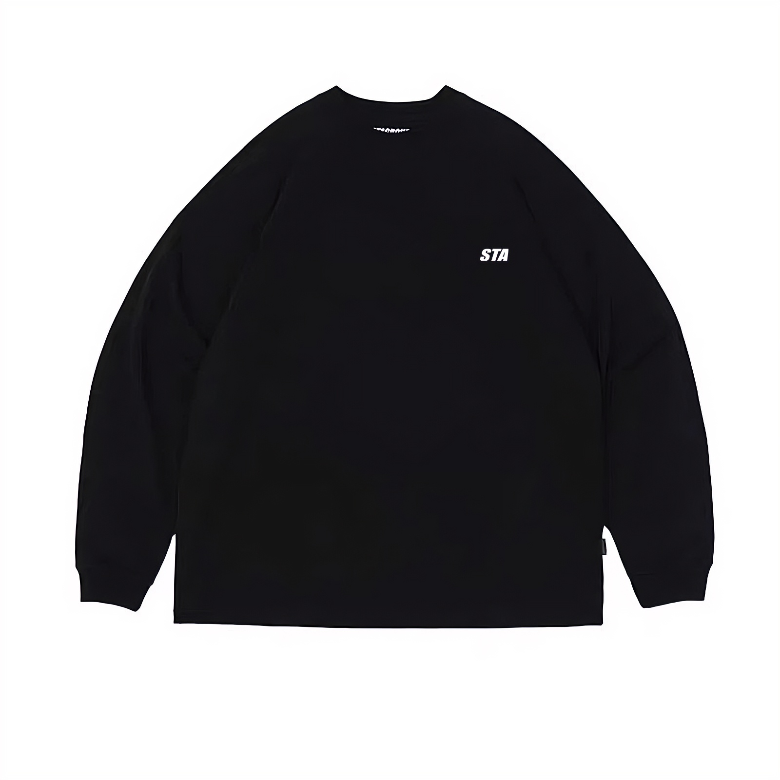 STA旗舰店基础小logo圆领长袖男女美式重磅纯棉黑白情侣休闲卫衣