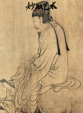 《伯牙鼓琴图》茶室装饰画新中式