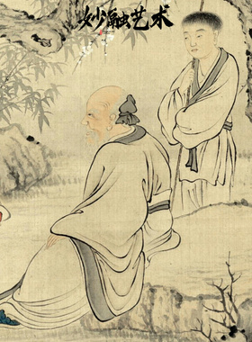 福禄寿三星人物画走廊新中式古风