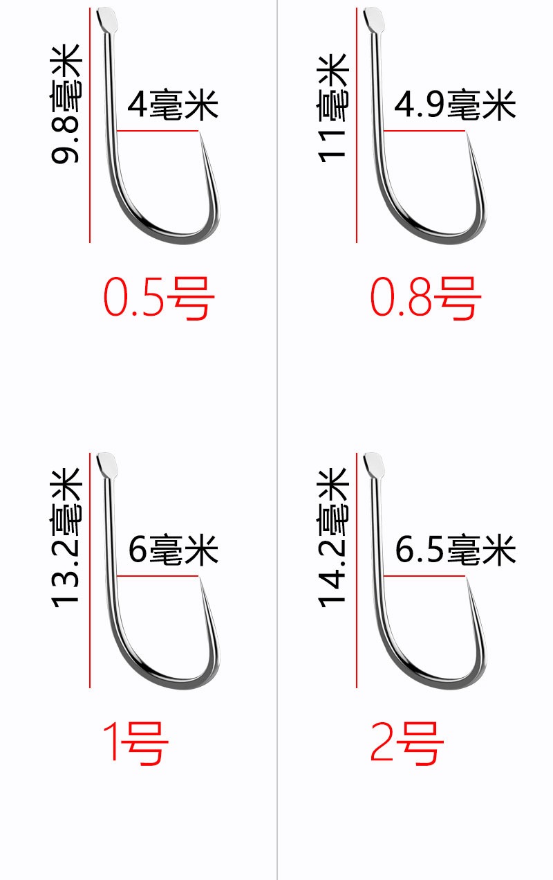 新关东鱼钩特价包邮散装无倒刺鱼钩日本材质鱼钩钓针无刺