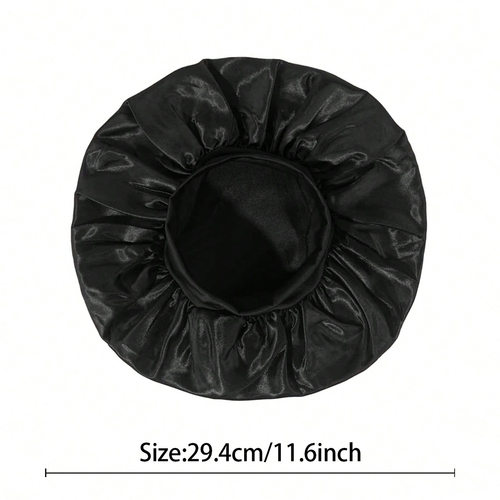 silk hair bonnet Satin Bonnets Cap Night Sleep Hat Hair Bon - 图2