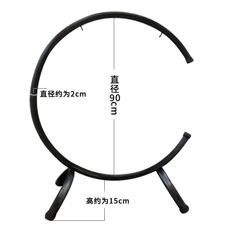芳鸥风锣铜锣民族打击乐器戏曲开业庆典活动开业大小锣配C型锣架-图3