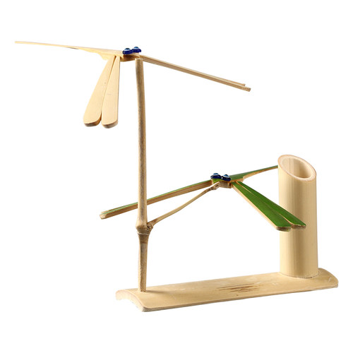 纯手工制作平衡竹蜻蜓 创意家居工艺品摆件装饰品 怀旧童年玩具 - 图3