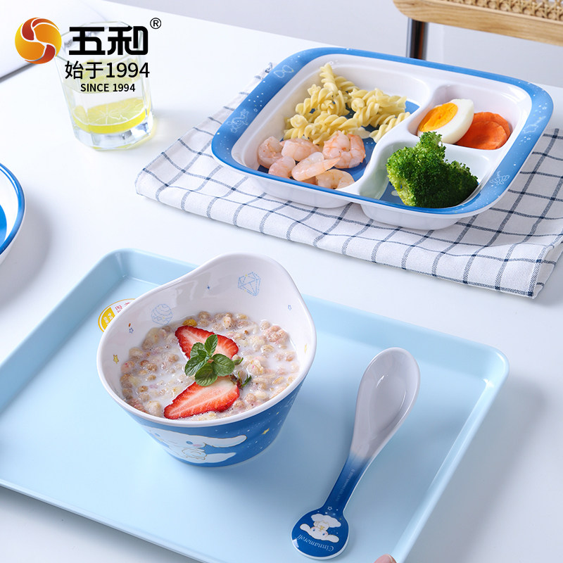 五和大耳狗儿童餐具早餐盘卡通可爱宝宝碗婴儿专用辅食碗防摔防烫,淘宝优惠券,粉丝福利购,淘宝优惠卷