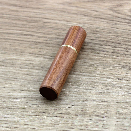 DIY手缝针收纳筒 檀木储针器 针类存放工具 储针筒收纳盒防锈木筒 - 图2