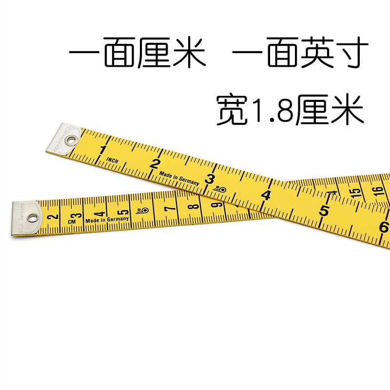 德国进口量体软尺hoechstmass宽皮尺量衣尺量三围1.5/2/3M米加厚 - 图0