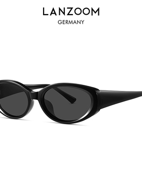 德国蓝族LANZOOM太阳镜女款高级感大脸显瘦防紫外线防晒遮阳墨镜