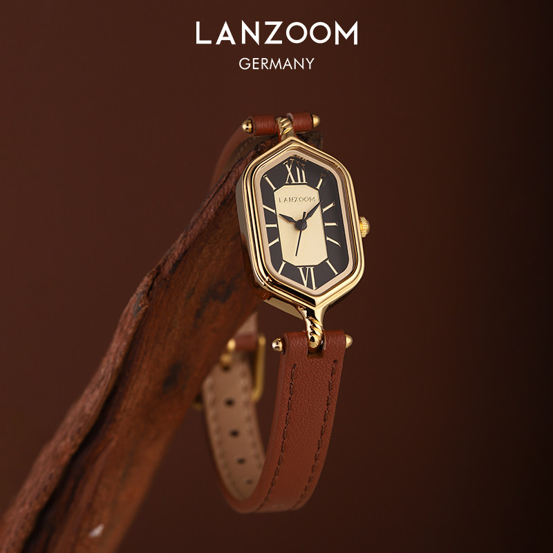 【所有女生的衣橱直播间】LANZOOM蓝族轻奢时尚腕表复古手表女