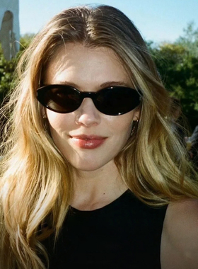 Rose娜扎同款SL567墨镜小框猫眼玳瑁复古板材尼龙镜片UV400太阳镜