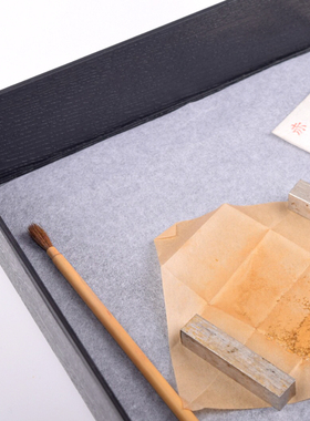 粉盒储存木纹漆艺天然金缮修复