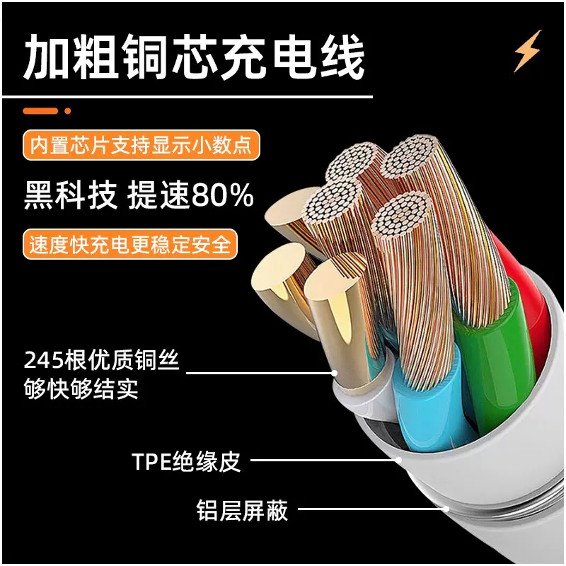 适用红米k40充电线k40pro数据线k40s急速快充线K40游戏增强版充电线k40pro+梦旋原装6A闪充线 - 图1