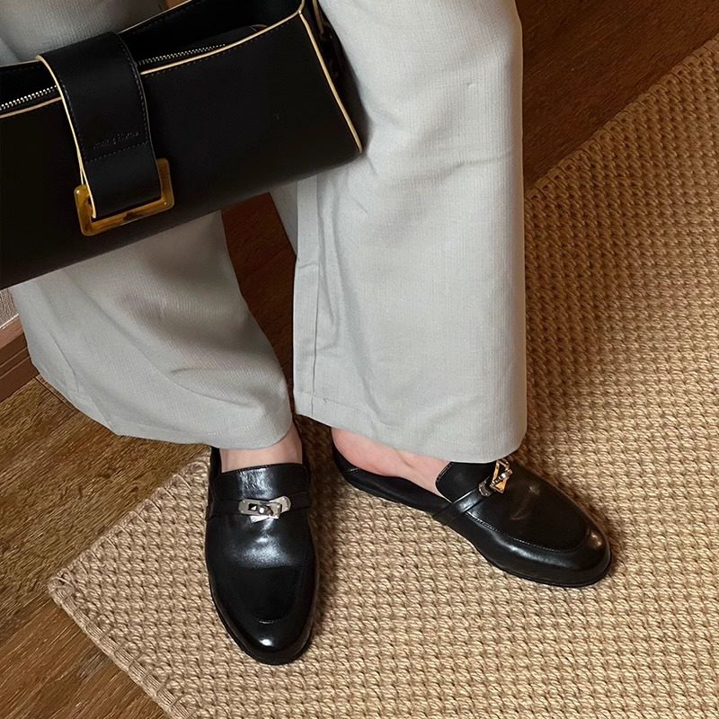 割草机老k 水洗做旧擦色老钱风乐福鞋 复古小皮鞋女低跟2025新款,淘宝优惠券,粉丝福利购,淘宝优惠卷