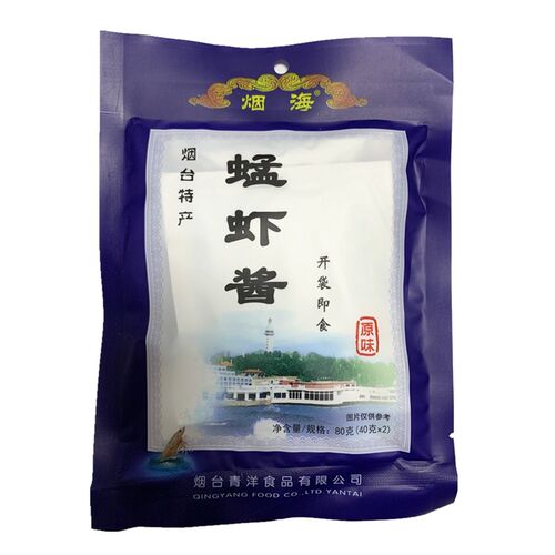 蜢虾酱山东烟台特产青洋烟海虾酱80g*5袋新鲜蜢子虾酱虾籽酱即食 - 图3