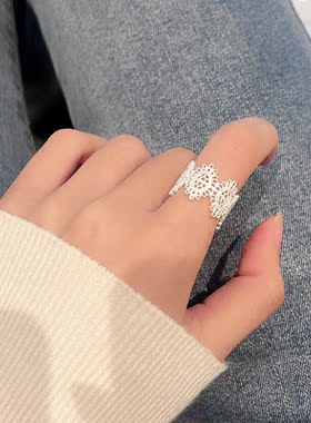 高级感温柔风~蕾丝戒指