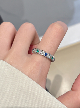 简约高级感高级感锆石开口戒指