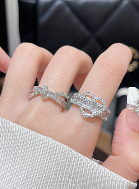 2023年新款网红个性轻奢锆石戒指