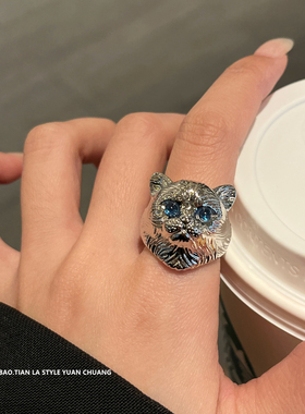 超萌复古卡通猫咪戒指