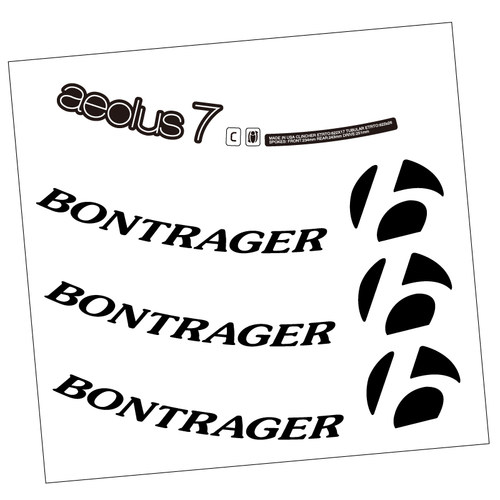 棒槌哥BONTRAGER AEOLUS 7轮组贴纸崔克TREK公路车碳刀圈改色防水 - 图3