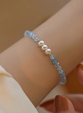 珍珠手链女款轻奢小众精致闺蜜礼物送女友新中式手串可调节