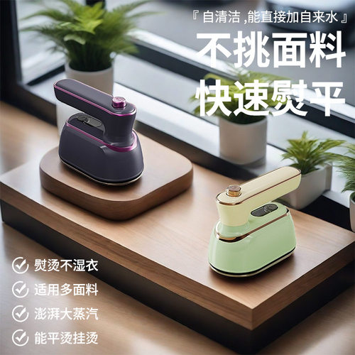 110V小型电烫斗美英规手持挂烫机多功能家用便携式迷你蒸汽电熨斗 - 图0