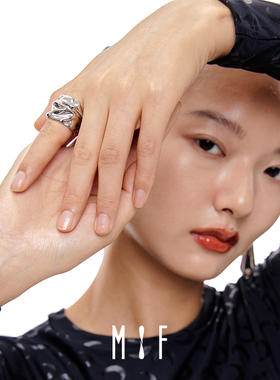 MIF褶皱丝绸戒指高级感时尚轻奢