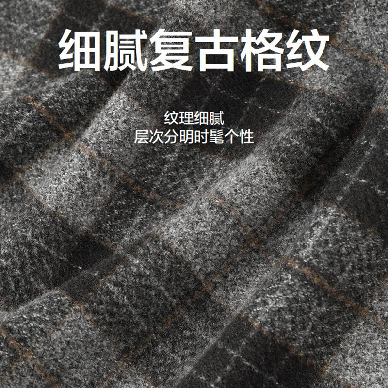 【商场同款】复古格子香蕉裤24冬季新款阔腿休闲长裤女C2GBE4365,淘宝优惠券,粉丝福利购,淘宝优惠卷