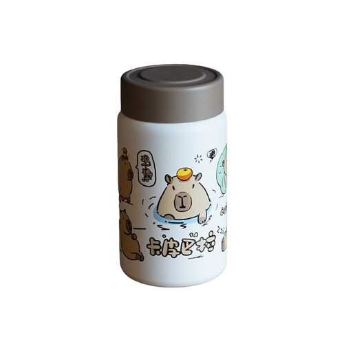卡皮巴拉新款迷你保温口袋杯316不锈钢便携学生少女可爱卡通水杯 - 图3