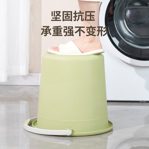 加厚塑料水桶大号储水桶手提小桶学生宿舍洗衣桶家用大容量洗澡桶 - 图1