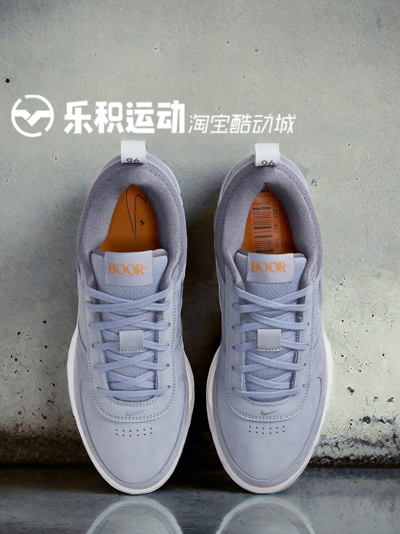 乐积运动 NIKE BOOK 1 布克1代篮灰耐磨低帮实战篮球鞋FJ4250-400 - 图2