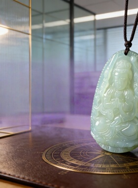 和田玉观音守护神项链2026限定