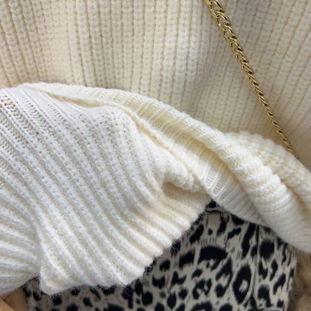 Baby doll collar long sleeve sweater women's reduced collar knitted top