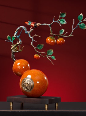 事事如意办公室工艺品全铜中式