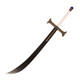 One Piece Hawkeye Knife Mihawk's Same Black Knife Night Shichibukai Hawkeye's Knife Cos Animation Wooden Sheath