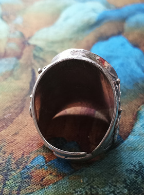 雕花民族风戒指空托男女均可