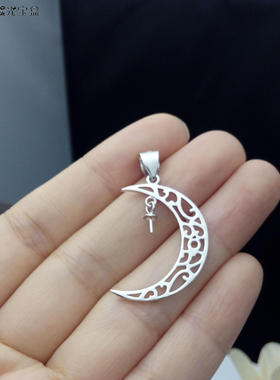 纯银纯银珍珠吊坠空托