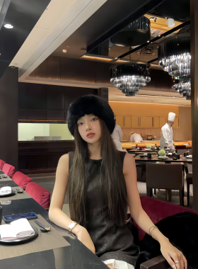 仿皮草狐狸毛蒙古帽女冬季渔夫圆顶宽檐保暖护耳抗寒毛绒帽子