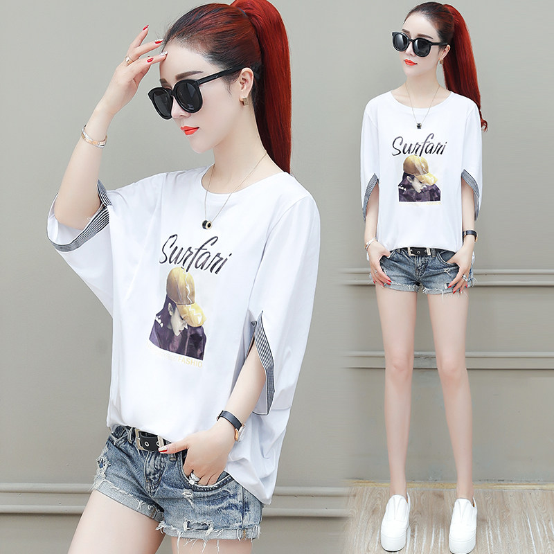 夏季t恤女短袖2020新款潮韩版宽松 婉奢T恤