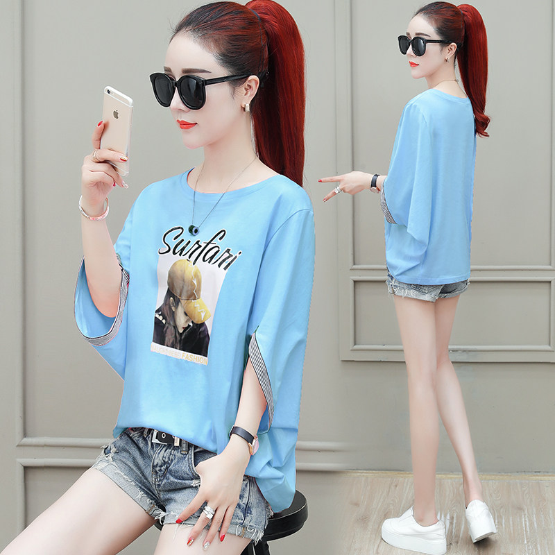 夏季t恤女短袖2020新款潮韩版宽松 婉奢T恤