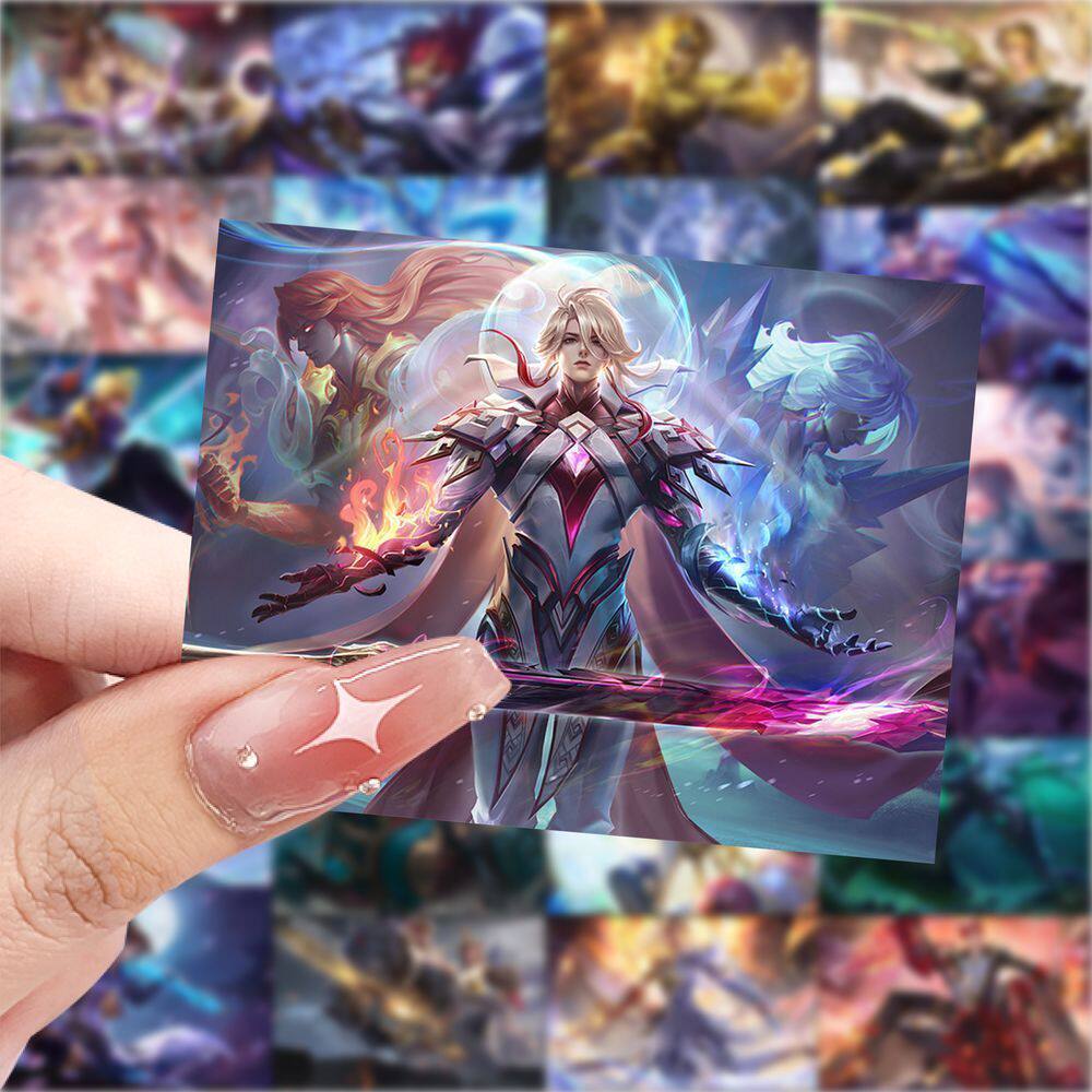 王者荣耀皮肤189张王者荣耀皮肤海报贴纸高颜值帅气游戏周边手账装饰贴画防水
