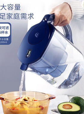德国BWT倍世4.0L乐家系列家用净水壶去垢净水器原装进口滤芯水壶