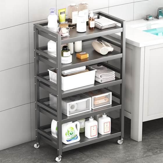 Hot pot restaurant special storage rack with side dishes floor-standing multi-layer