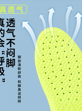 足净新款除臭运动鞋垫减震防臭