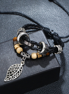 KAZANKOORI男女复古叶子手串