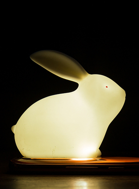 创意陶瓷手工艺品可爱小兔子动物迷你家居小摆件玉兔茶艺桌面摆设