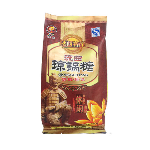 陕西特产富平琼锅糖西安小吃传统糕点流曲芝麻小米麦芽糖办公零食 - 图0
