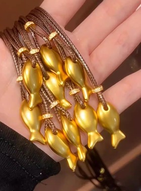 金店同款新中式小黄鱼项链女