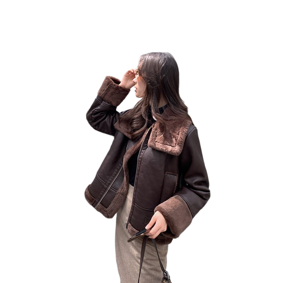 皮毛一体2020年新款秋冬羊羔毛马甲 问梦皮衣