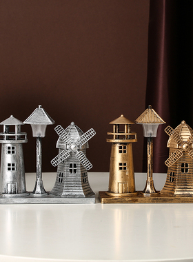 创意复古欧式小灯夜灯桌面床头地中海摆件送女男朋友闺蜜毕业礼品