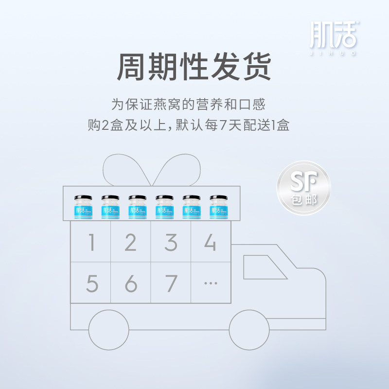 肌活3系鲜炖75g*12瓶低糖即食燕窝 肌活即食燕窝