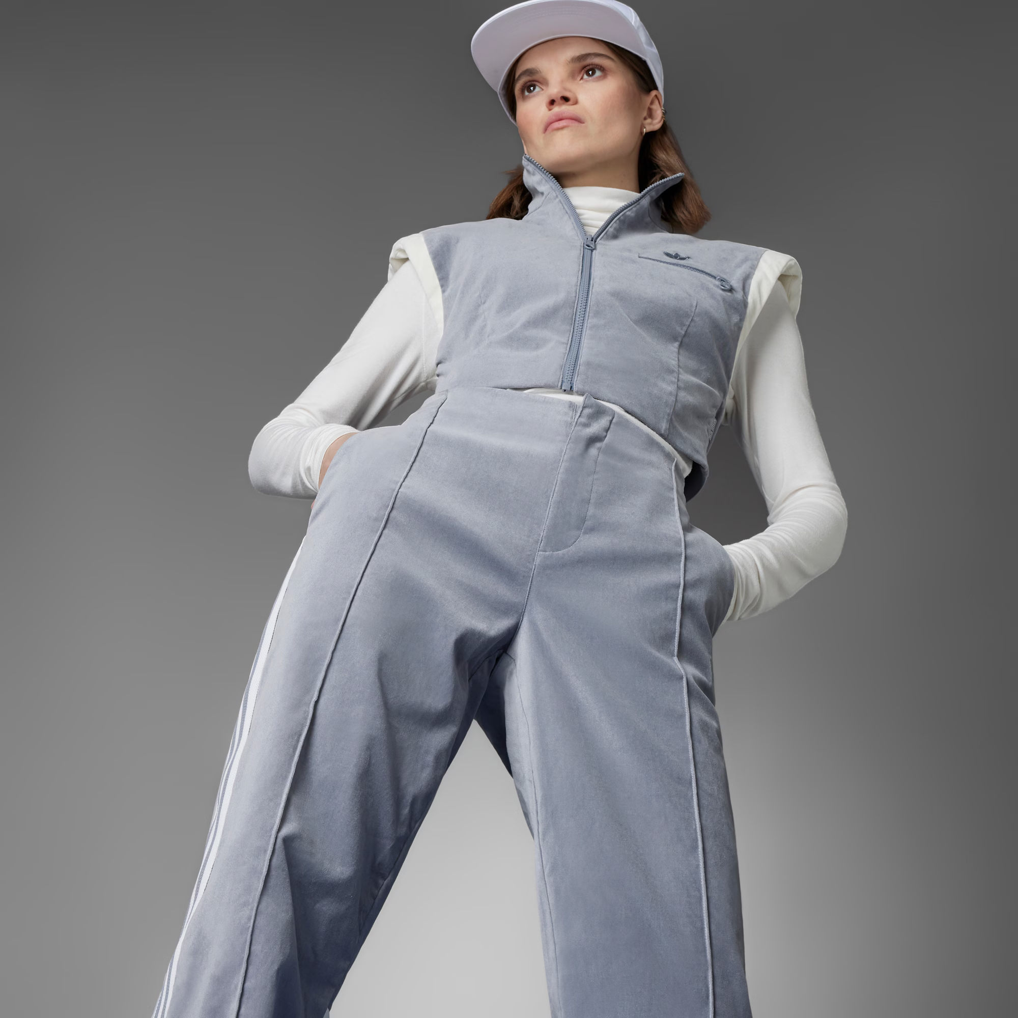 Adidas/阿迪达斯三叶草女子BLUE VERSION运动长裤 HN1002-图3